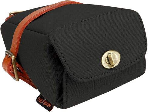 سرج دراجة هوائية من توربون، مقعد خارجي مضاد للماء، حقيبة تخزين (أسود) in Kuwait