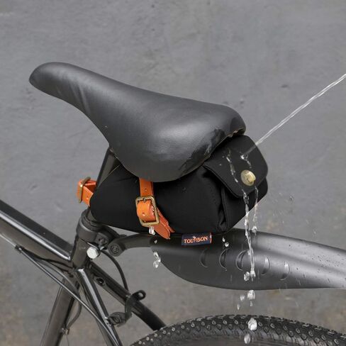 سرج دراجة هوائية من توربون، مقعد خارجي مضاد للماء، حقيبة تخزين (أسود) in Kuwait