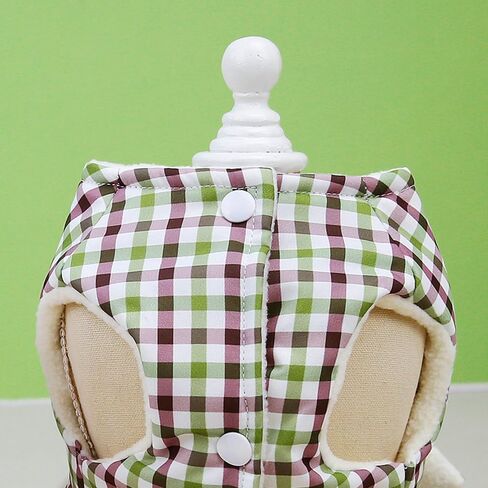 Cat Clothes Cat Skirt,Checkered Shirt Knitted pet Sweater Suitable for Small and Medium-Sized Dogs and Cats in Exquisite pet Clothing，Exquisite and considerable (L, Pink) in Saudi Arabia