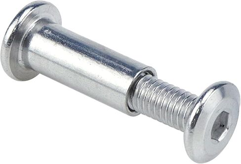 MY MIRONEY 10 Sets Binding Post Screw Hex Drive Socket Cap Bolts Stainless Steel Binding Bolts and Barrel Nuts Kit, for Furnitures Leather Belt Buckle, M6 x 8mm x 10mm in Saudi Arabia