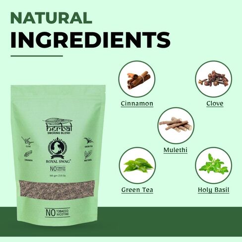 Tobacco & Nicotine Free Smoking Mixture with 100% Natural Herbal Smoking Blend 1 Pack (3.5 Oz/ 100G) in Saudi Arabia
