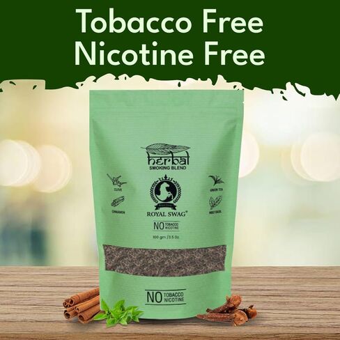 Tobacco & Nicotine Free Smoking Mixture with 100% Natural Herbal Smoking Blend 1 Pack (3.5 Oz/ 100G) in Saudi Arabia
