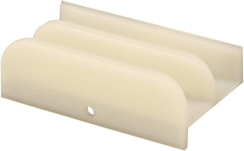 Prime-Line M 6219 Sliding Shower Door Bottom Guide, 1/2 In. Channels, Plastic Construction (Single Pack) in Saudi Arabia