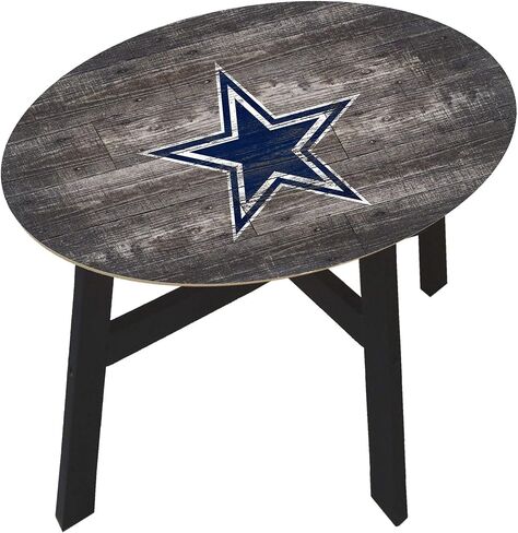 Fan Creations Dallas Cowboys Distressed Wood Side Table in Saudi Arabia