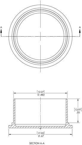 Caplugs 99390193 Plastic Conductive Plug for Threaded Connectors. CEP-14, E/VAC, to Plug Nominal Thread Size 7/8-20", Black (Pack of 100) in Saudi Arabia