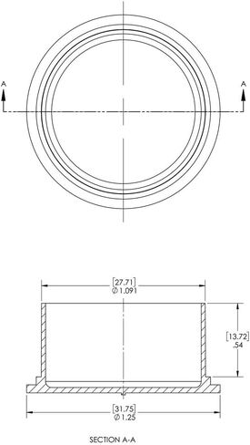 Caplugs 99390193 Plastic Conductive Plug for Threaded Connectors. CEP-14, E/VAC, to Plug Nominal Thread Size 7/8-20", Black (Pack of 100) in Saudi Arabia