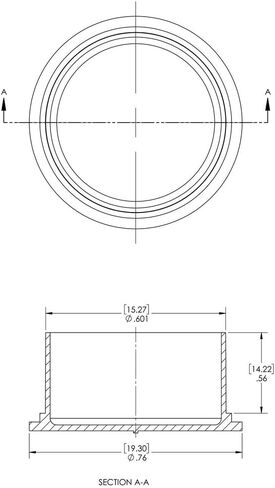 Caplugs 99390193 Plastic Conductive Plug for Threaded Connectors. CEP-14, E/VAC, to Plug Nominal Thread Size 7/8-20", Black (Pack of 100) in Saudi Arabia