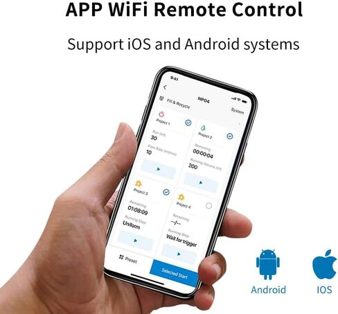 AC110V-240V 4 قناة مضخة تمعجية منخفضة التدفق 0.01 مل / دقيقة - 248 مل / دقيقة كاموير NP04-KCS عالية الدقة للبرمجة محرك متدرج مضخة الجرعات السائلة مع شاشة تعمل باللمس التطبيق واي فاي التحكم عن بعد in Kuwait