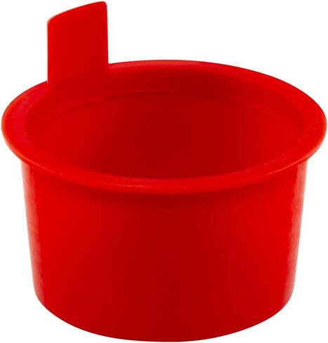 Caplugs 99391131 Plastic Lift Tab Tapered Plug. L-210, PE-LD, Cap OD 2.12" Plug ID 2.000", Red (Pack of 40) in Saudi Arabia
