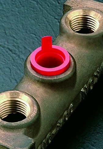 Caplugs 99391131 Plastic Lift Tab Tapered Plug. L-210, PE-LD, Cap OD 2.12" Plug ID 2.000", Red (Pack of 40) in Saudi Arabia