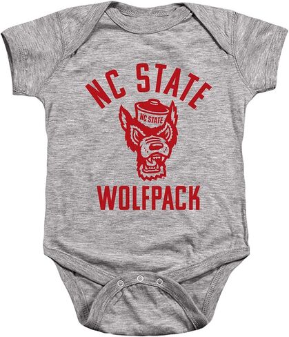 Official One Color Ncsu Wolfpack Logo Unisex Infant Snap Suit for Baby in Saudi Arabia