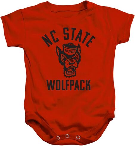 Official One Color Ncsu Wolfpack Logo Unisex Infant Snap Suit for Baby in Saudi Arabia