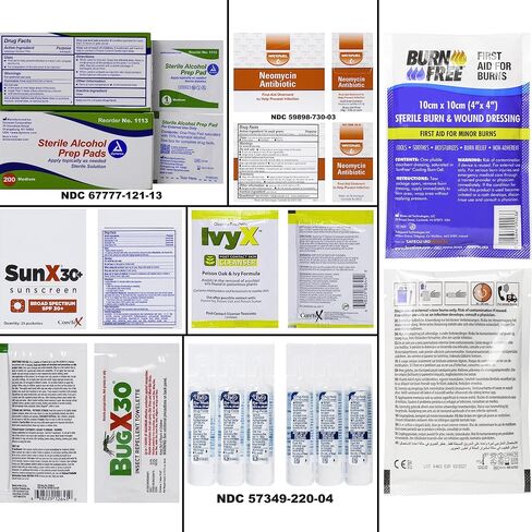 Vehicle First Aid Kit - DOT/ANSI/OSHA Compliant - Metal - Portable & Mountable - Waterproof - First Aid Kits for Businesses, Construction, Commercial Vehicles, Workplaces - 115 Pcs in Saudi Arabia