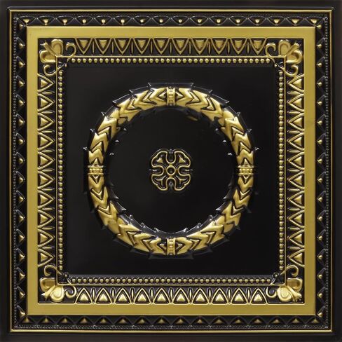 210as-24x24-25 Laurel Wreath Ceiling Tile 24" x 24" Antique Silver 25 in Saudi Arabia