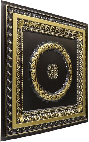 210as-24x24-25 Laurel Wreath Ceiling Tile 24" x 24" Antique Silver 25 in Saudi Arabia
