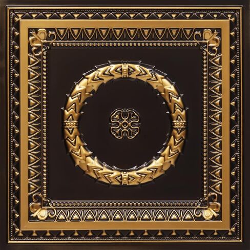 210as-24x24-25 بلاط السقف إكليل الغار 24 بوصة × 24 بوصة فضي عتيق 25 in Kuwait