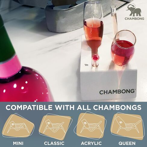 Chambong – Holder for Easy Refills – White Powder Coated Steel Stand Holds 2 Pieces in Saudi Arabia