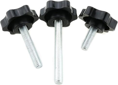 4Pcs M8x20mm, 38mm Dia PlumClamping Handle Clamping Screw Knob, Plum Hex Shaped Grips Star Knob 0.31inch x 0.79inch Meal Thread in Saudi Arabia