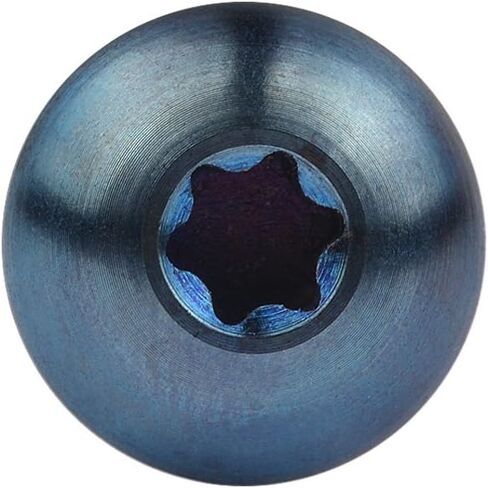 Titanium M4 M5 15 17 20mm Self Tapping Screw Torx Head Motorcycle Bolt Pack of 4 (M5x20mm, Burnt Blue) in Saudi Arabia