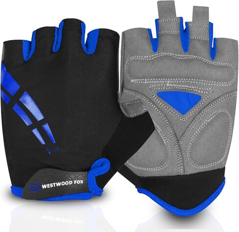 Cycling Gloves for Men Women,Half Finger Unisex Gel Padded Anti-Slip Mountain Bike Gloves, Breathable Shock Absorption Grip Palm Bicycle Summer Riding MTB Bike Gloves in Kuwait