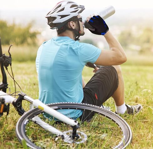 Cycling Gloves for Men Women,Half Finger Unisex Gel Padded Anti-Slip Mountain Bike Gloves, Breathable Shock Absorption Grip Palm Bicycle Summer Riding MTB Bike Gloves in Kuwait