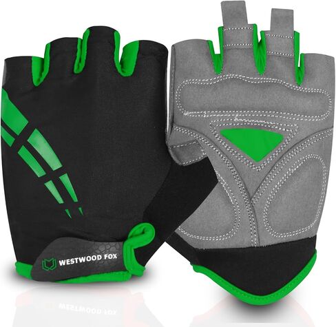 Cycling Gloves for Men Women,Half Finger Unisex Gel Padded Anti-Slip Mountain Bike Gloves, Breathable Shock Absorption Grip Palm Bicycle Summer Riding MTB Bike Gloves in Kuwait