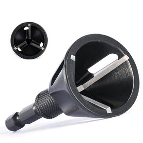 toolant Deburring External Chamfer Tool with 3 Carbide Blades, Removing Burr Tools with Quick Release Shank Fits for 3/16"-1"(5mm-25mm),Countersink.