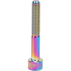 VBESTLIFE M6 40mm Headset Cap Bolt Alloy Rust Proof Compact Bike Stem Bolt Screw for Mountain Bike