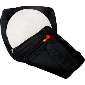 16 Inch Percussion Buffalo Tambourine Hand Drum Padded Case by Trademark Innovations (DRUM NOT INCLUDED)