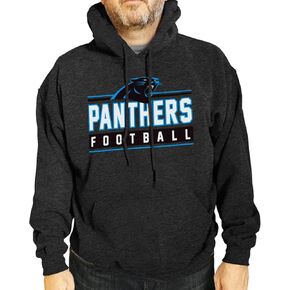 Team Fan Apparel NFL Adult True Fan Hooded Charcoal Sweatshirt - Cotton Poly Fleece - Show Your Team Spirit & be Comfortable