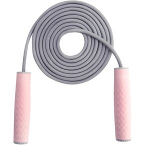 Weighted Skipping Rope Weighted Jump Rope(1LB) Silicone Handles Jump Rope Adjustable Length Jumping Rope for Basic Jumping Training for Women & Men Workouts,Fitness,Beaded Jump Rope Endurance Weight Lose
