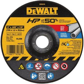 DEWALT DW8426 6-Inch by 1/16-Inch by 7/8-Inch Metal/INOX Cutting Wheel (Qty of 1) in Kuwait
