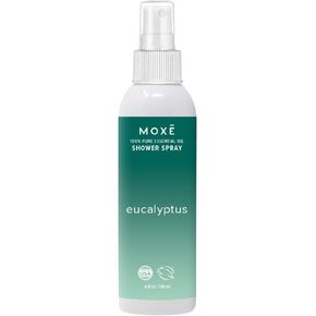MOXE Migraine Relief Aromatherapy Shower Spray, Essential Oils for Headaches & Tension Relief, Natural 100% Essential Oils, Pure & Undiluted, Peppermint, Spearmint, Eucalyptus, Tea Tree, Made in USA