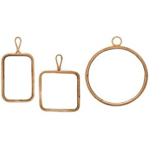 Two's Company Reflections Set of 3 Hanging Mirrors