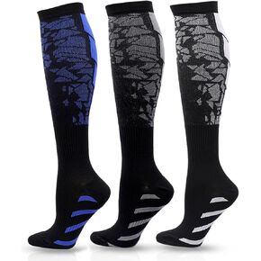 3 Pairs Compression Socks for Women and Men 20-30mmHg-Circulation Support Socks