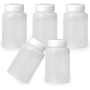 1000ml/34oz Plastic Bottles Lab Chemical Reagent Bottle - Wide Mouth, Secure Sample Sealing, Liquid Storage Container 2 Pcs