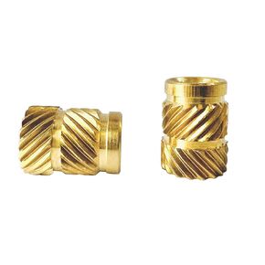Threaded Heat Set Inserts Brass for 3D Printing Plastic Parts 10-32 Length 9.5mm 50PCS