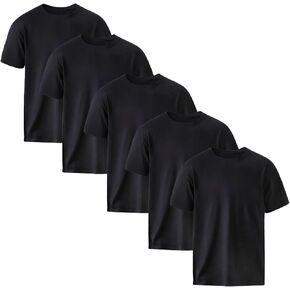 T-Shirt for Men Cotton Short Sleeve Crew Neck Tee Moisture Wicking Athletic Workout M to 3XL