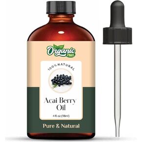 Acai Berry (Euterpe Oleracea) Oil | Pure & Natural Carrier Oil for Skincare, Hair care & Massage - 118ml/3.99fl oz