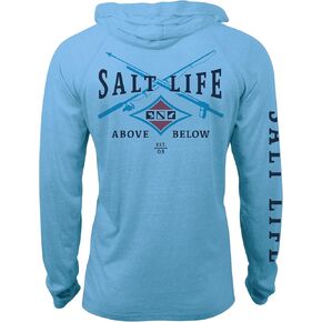 Salt Life Men's Angler Tactics Lightweight Performance Hoodie