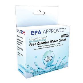 Industrial Test Systems SenSafe 481126 Free Chlorine Test Strip, 40 Seconds Test Time, 0-6ppm Range (Pack of 30)