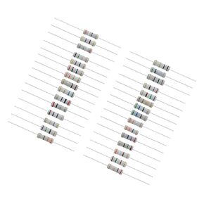 PATIKIL 2Watt 0.1-750 Ohm Carbon Film Resistor, 150 Pcs 30 Values Resistors Assortment Kit 5% Tolerance for DIY Projects and Experiments