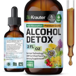 Alcohol Detox Tincture - Liver Cleanse, Detox & Repair Formula - Organic Milk Thistle & Dandelion - Liver Support Liquid Extract - Alcohol and Sugar Free - Vegan Liver Detox Drops 2 Fl.Oz.