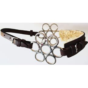 Horse Western Fleece Padded Brown Leather Stainless Steel Adjustable Hackamore 35H43