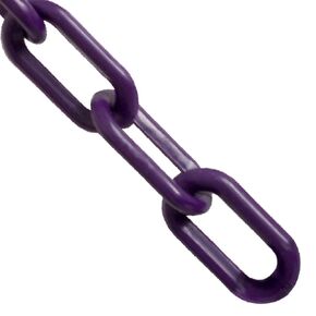 Mr. Chain Plastic Barrier Chain, Purple, 2-Inch Link Diameter, 100-Foot Length (50023-100)