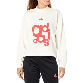 adidas Women's Printed French Terry Loose Sweatshirt