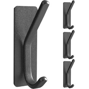 Paoli Heavy Duty Adhesive Hooks,Self-Adhesive Hooks Multiple Colors and Styles 33 lb Maximum Load for Home Schools and Offices（4pc）