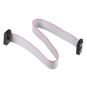 DMiotech 5 Pack Long 30CM 2.54MM Flat Ribbon Cable IDC 16 Pin Connector