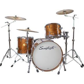 Sawtooth Hickory Series 24" Bass Drum, 3pc Shell Pack, Natural Gloss (ST-HBD-24-3PC)