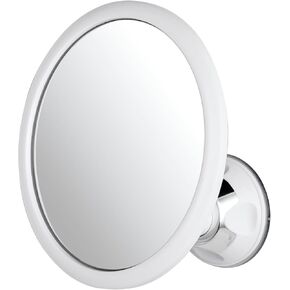 MIRRORVANA Hangable Round Fogless Shower Shaving Mirror with 360° Swivel Rotatable Hook for Hanging and Bonus Anti-Fog Spray - Anti Fog and Shatterproof Surface, 6.7" Diameter